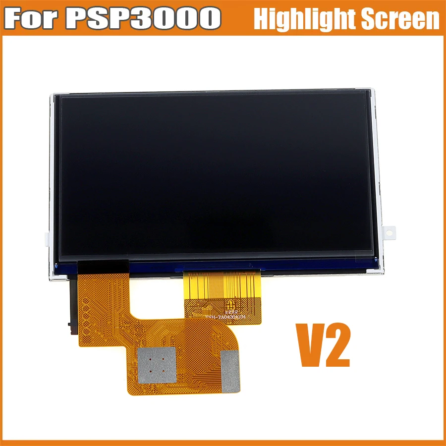 

1 шт. для PSP3000 V2, IPS-экран высокой яркости V2.0, ЖК-дисплей с подсветкой для игровой консоли PSP 3000, запчасть для ремонта