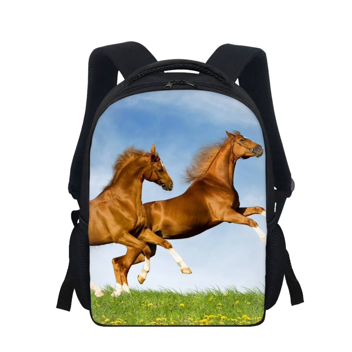 Children's School Backpack For Boy Animal Horse Print Schoolbags Kindergarten Casual Small Book Bag Kids Birthday Gifts Mochila