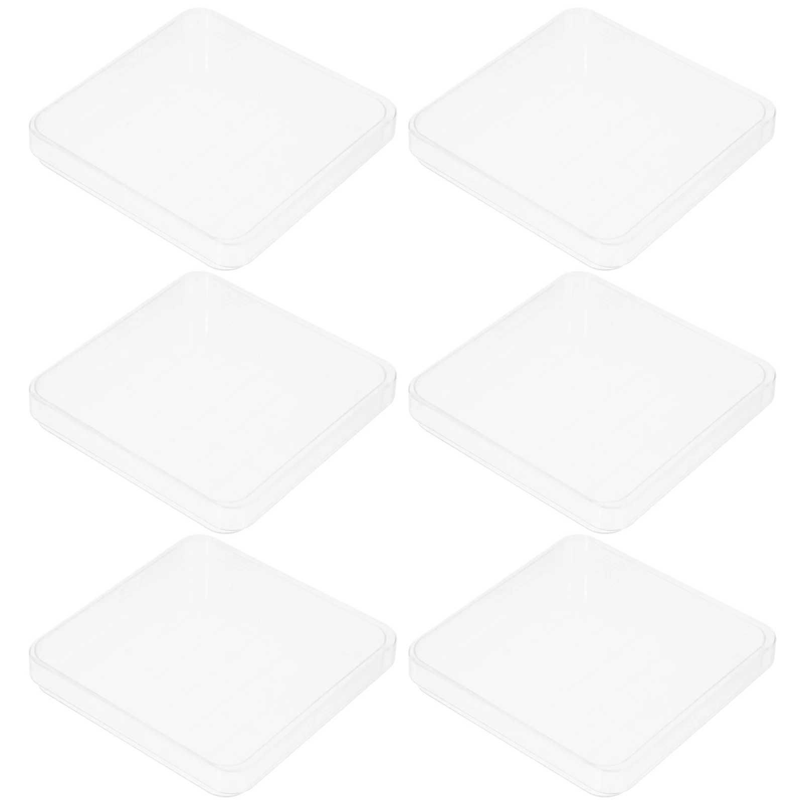 

10 Sets Square Petri Dish Clear Lab Laboratory Empty Dishes with Lids Culture for Bacteria