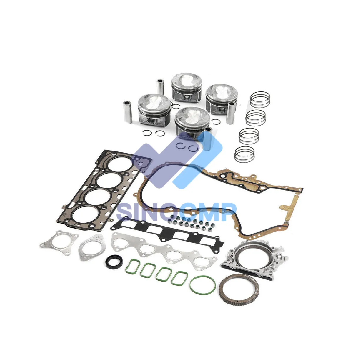 Revisione motore Kit di ricostruzione per VW Golf Passat CC Touran Audi A1 Skoda Fabia Seat Alhambra Ibiza 1.4 TSI EA111 turbocompresso