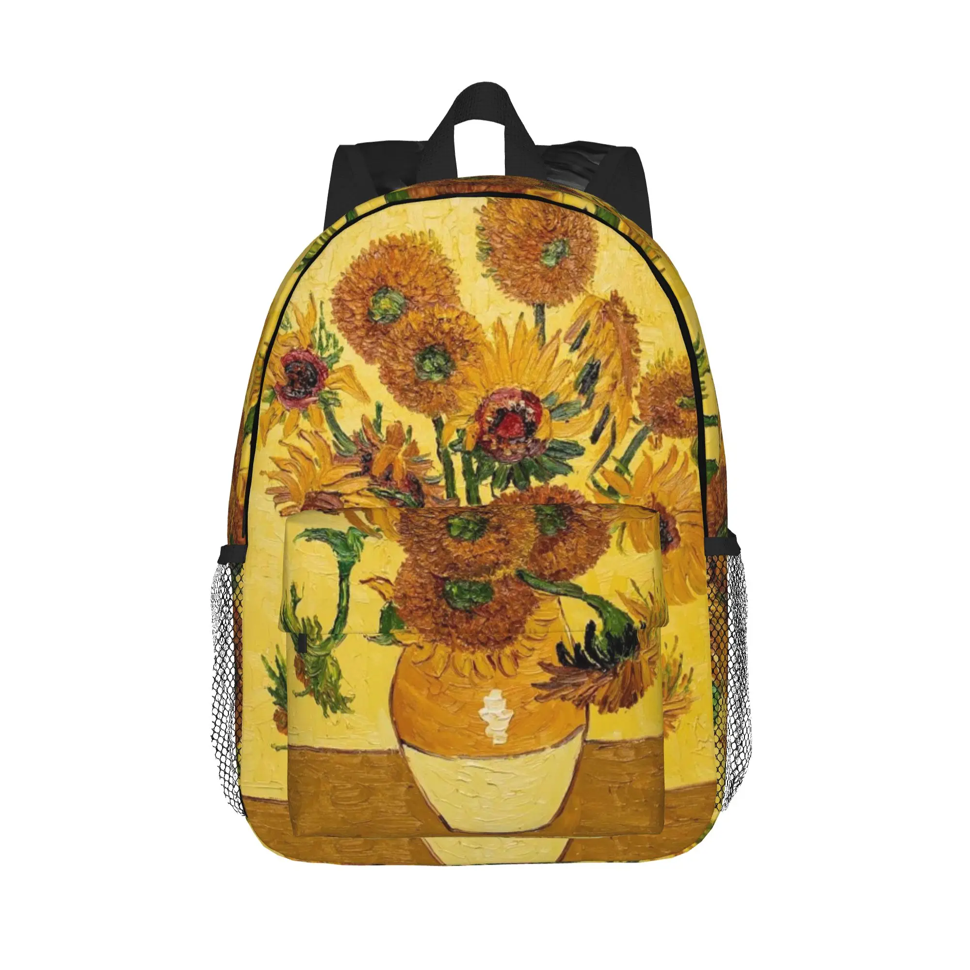 Vincent Van Gogh Sunflowers Sun Flowers Backpack Hot Sale Daypack Boys Girls BookBag Shoulder Bags for Men Women School Bag