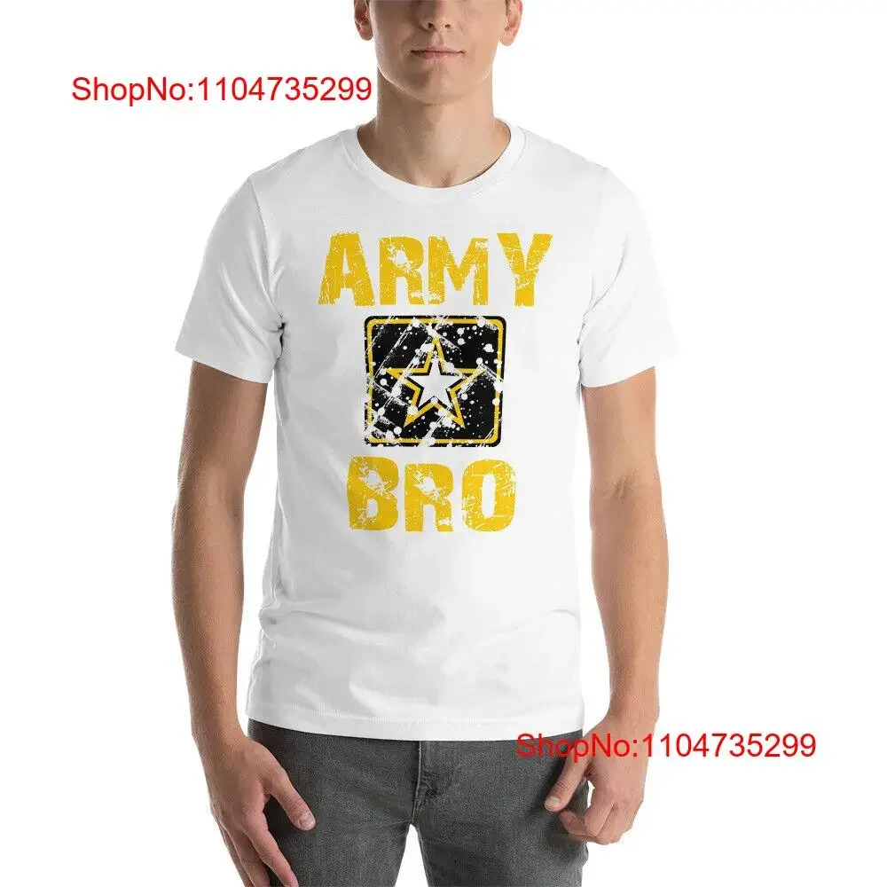 

Army Bro Original proud Brother gift T Shirt vintage Washed Stretched graphic Slightly homme Comfortable Breathable fashion