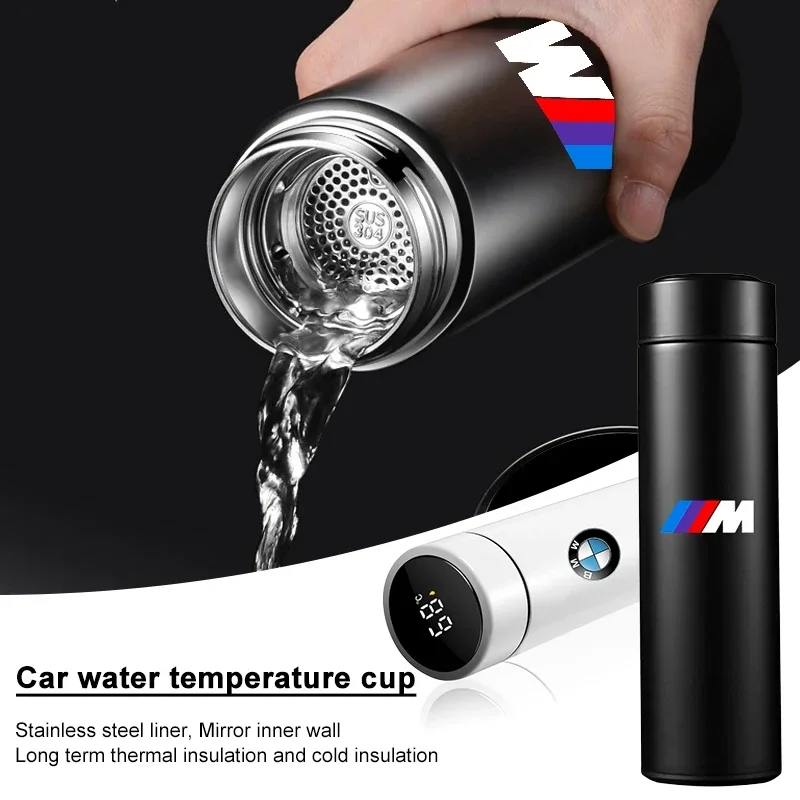 ل BMW E46 E39 E90 E60 E36 F30 F10 E34 E30 F20 E92 1 قطعة كوب السيارة كوب ماء الإبداعية كتلة بسيطة درجة الحرارة كوب اكسسوارات السيارات #1