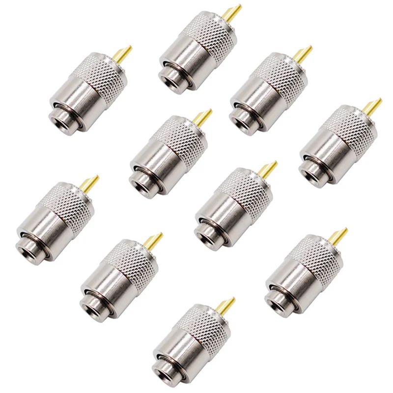 BAAG-60PCS RF Connector UHF Male Connector RG8 RG58 Cable Lug Antenna Connector PL259