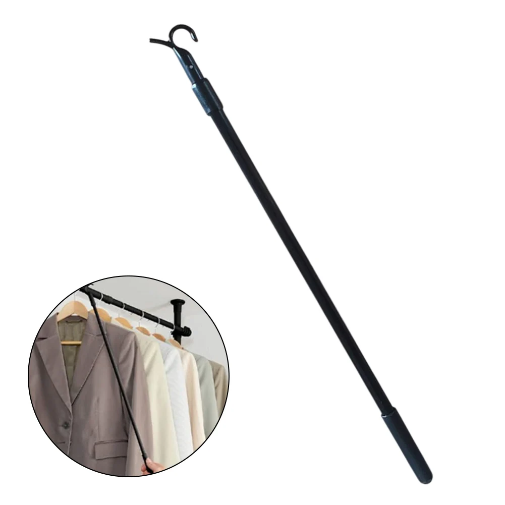 سقف لفتح النافذة مقبض تمديد قضيب مع السنانير سقف فتحة السنانير 30-60 سنتيمتر الستار قضيب دوار قضبان قابلة للسحب قابلة للتمديد