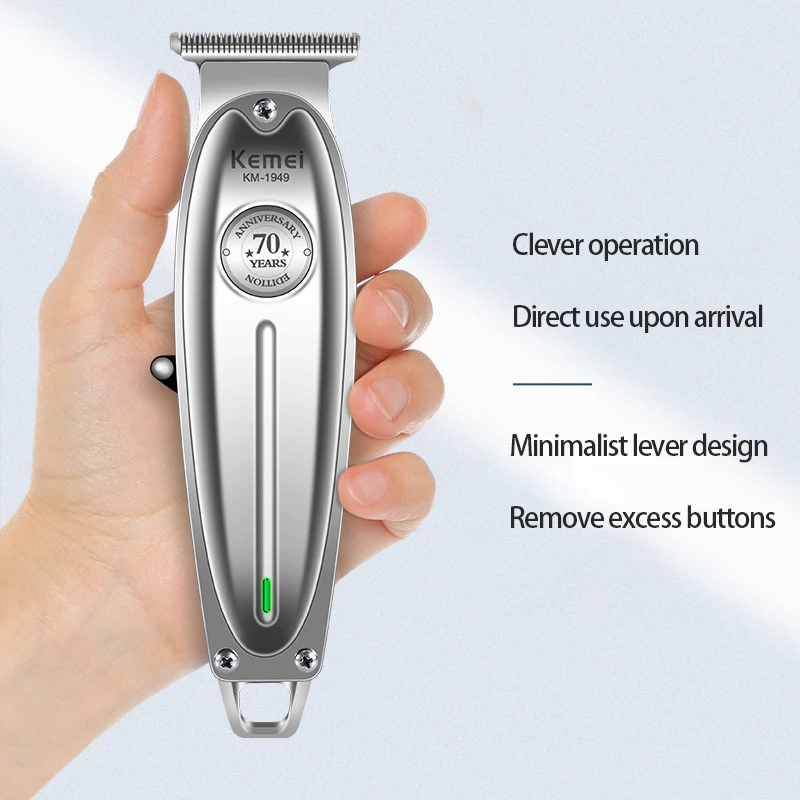 Nieuwe Heren Elektrische Olie Hoofd Kapper Professionele Oplaadbare Draadloze High Power Trimmer Mini Draagbare Reparatie Machine