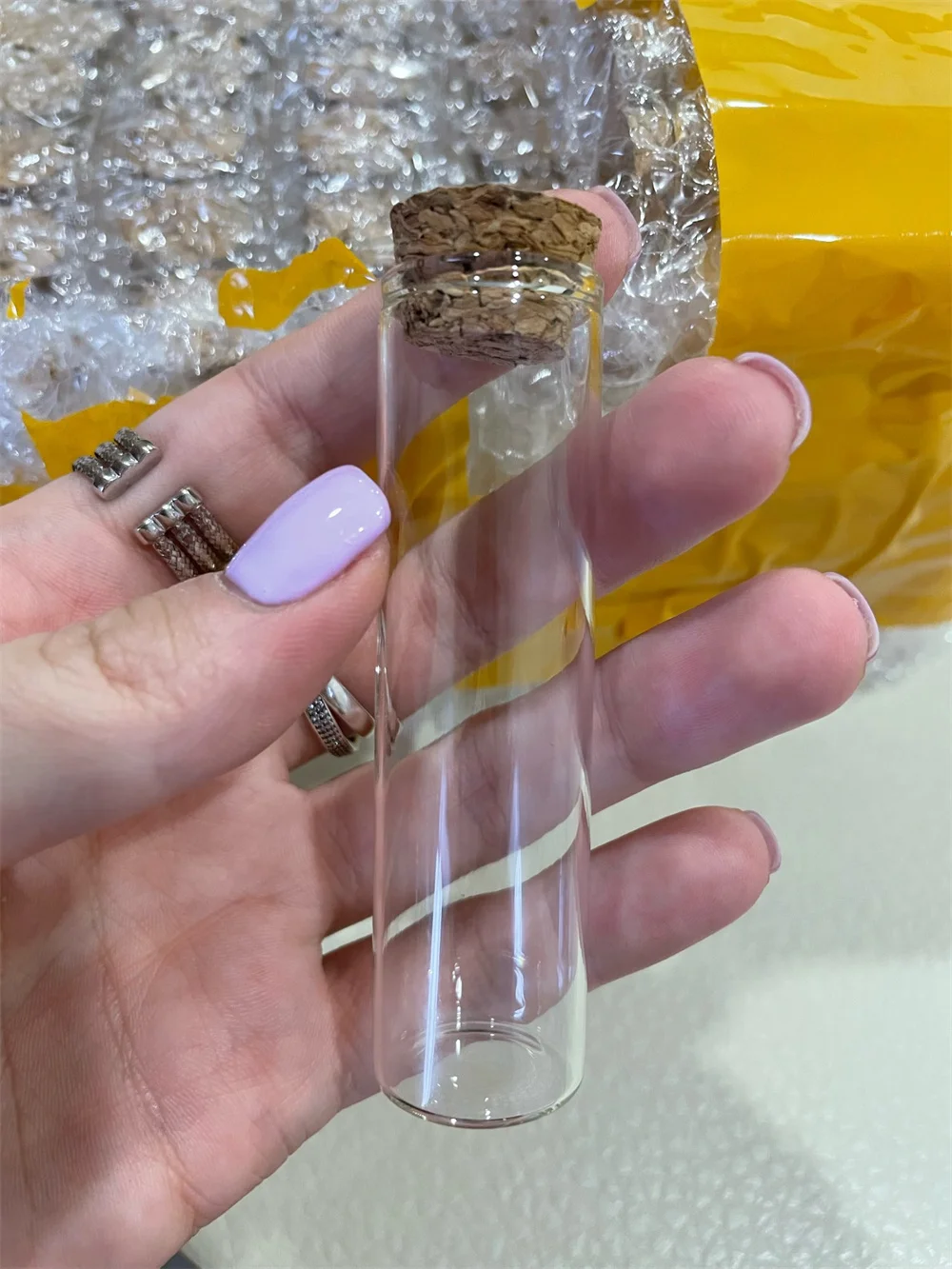 18/40 pcs/lot 20*25*100mm Wedding Dragees Test Tube Wedding glass jar Cork Dragees Glass Bottle DIY Crafts Bottle marriage Gift