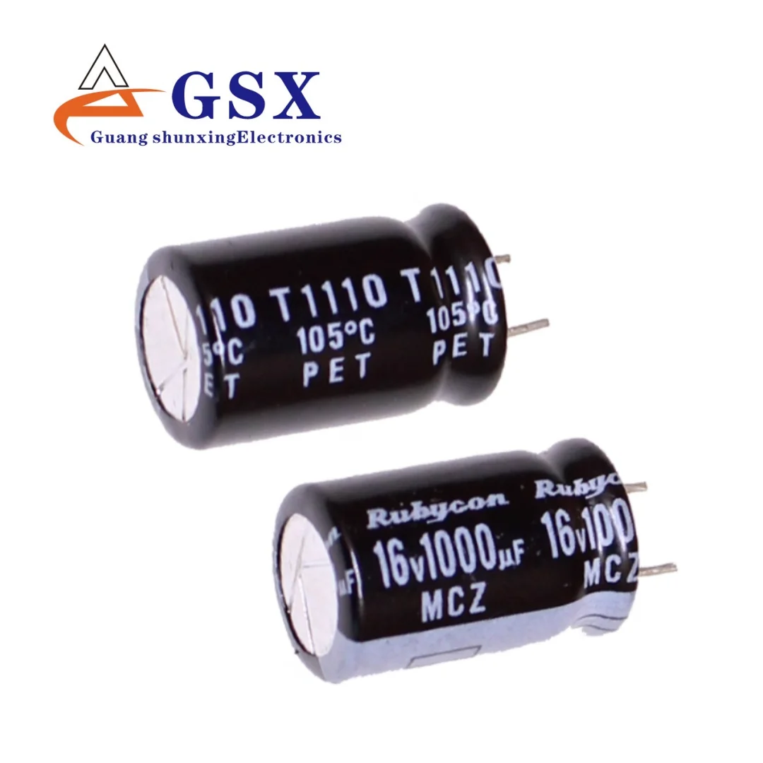 

10pcs imported electrolytic capacitors 16v1000uf 10 * 16 ruby MCZ
