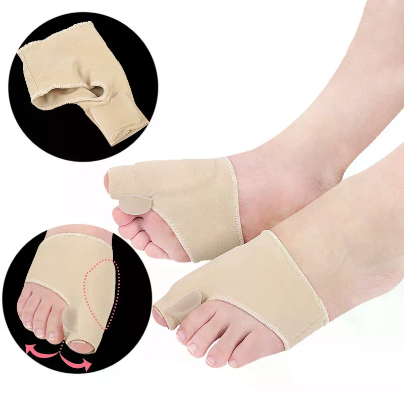 1 par de corretor de joanete, separador de dedos para relaxamento do dedo gordo, espalha e estiramento para protetor de suporte de hálux valgo e joanete