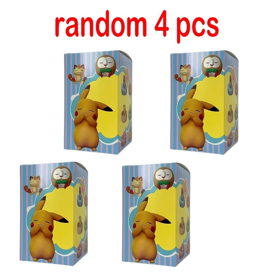 Anime Pokémon Blind Box Modellfigur 1-12 Stück Pikachu Schlaf-Serie Innenraumfigur Schlafende Position Spielzeug Geschenk für Freunde