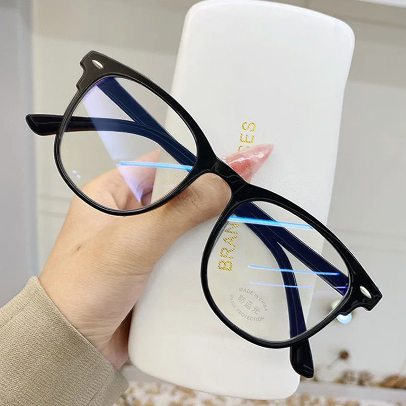 Finished Myopia Glasses Women Men Short Sight Eyewear Transparent Plastic Frame Eyeglasses Diopter 0 To -6.0 Unisex