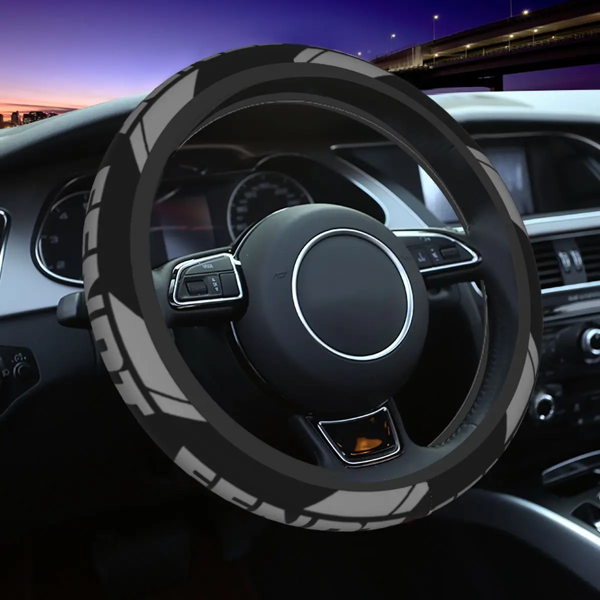 

37-38 Steering Wheel Covers FENDT Elastic Farming Tractor Auto Decoration Suitable Auto Accessories