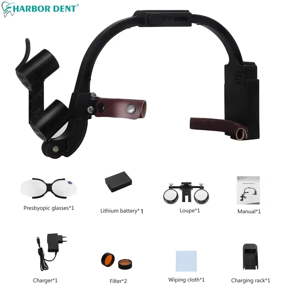 5W High definition Dental LED Head Light 2.5X 3.5X high Lamp for dentist surgical binocular magnifier high quality dental sup