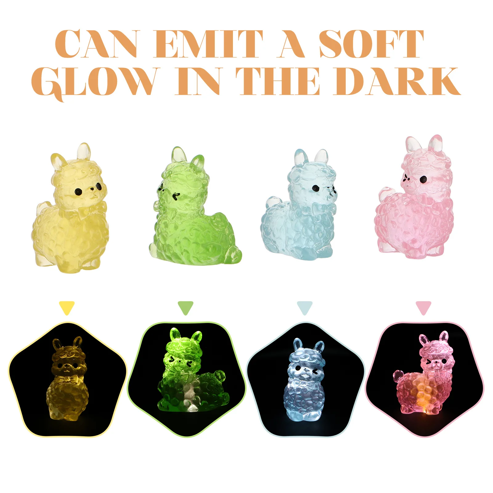 12 قطعة من زخارف موضوع الألبكة لطاولة حوض السمك، تماثيل بيت الدمى اللطيفة على شكل حيوانات، المنمنمات #6