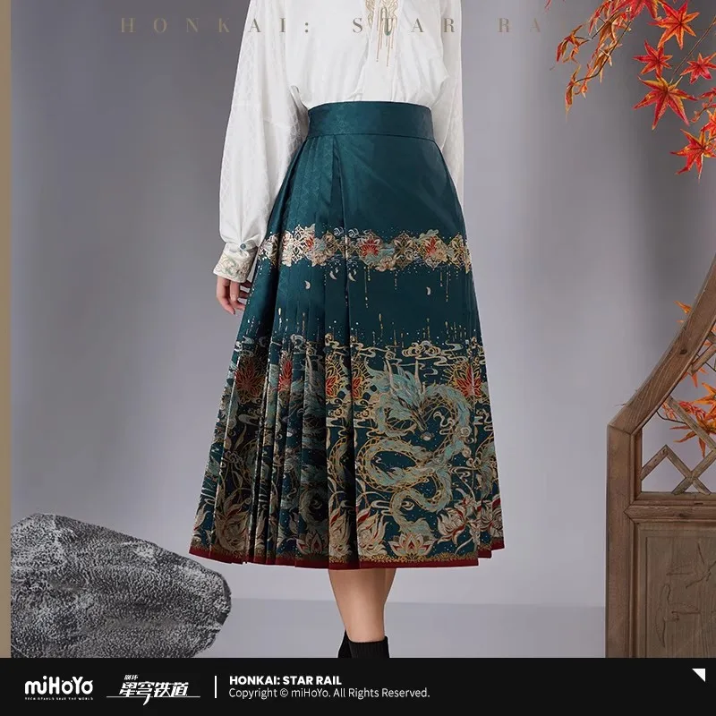 

[Genuine] Game Honkai Star Rail Dan Heng·lmbibitor Lunae Csplay Zip Half Long Cartoon Animation Halloween Skirt