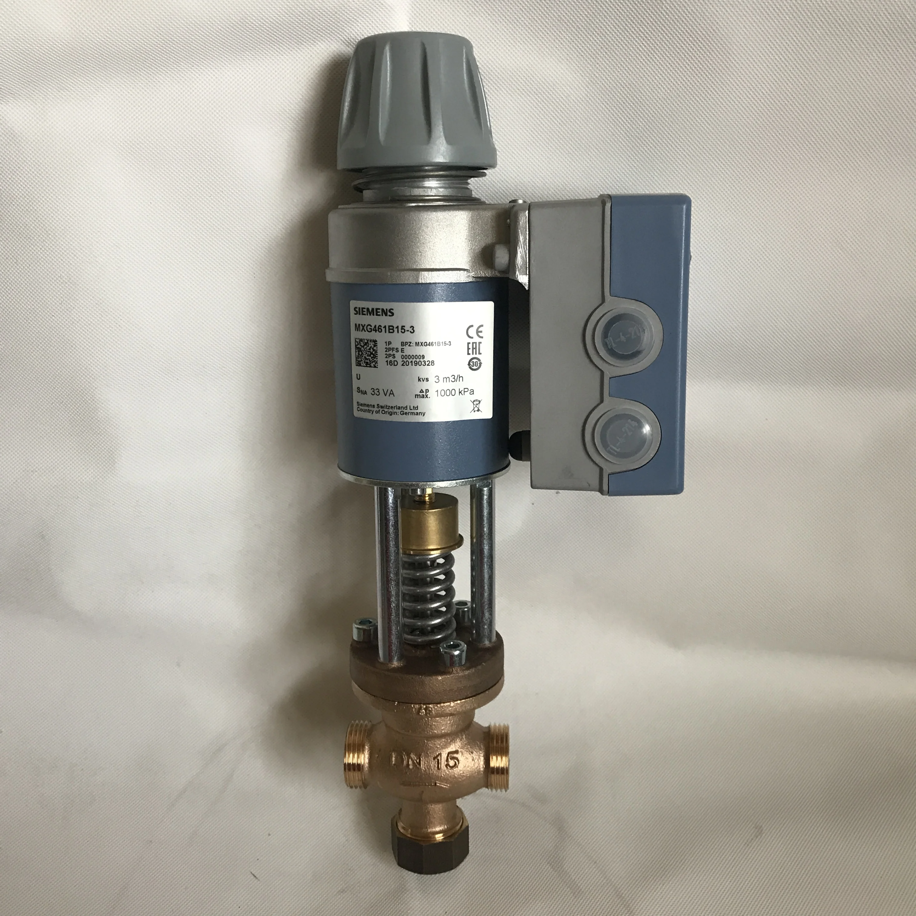 Modulating control valves with magnetic actuator, PN16, external thread, Solenoid valve MXG461B MXG461B20-5 MXG461B25-8