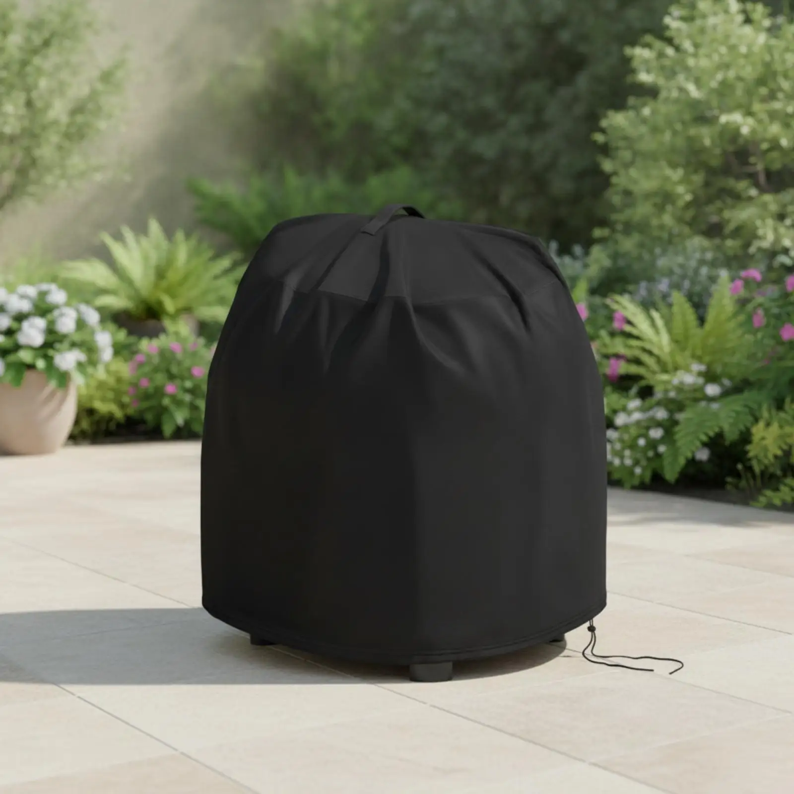 Outdoor Appliance Cover with Handle Waterproof Oxford Fabric Windproof Drawstring for 6 Gallon Pancake Compressor
