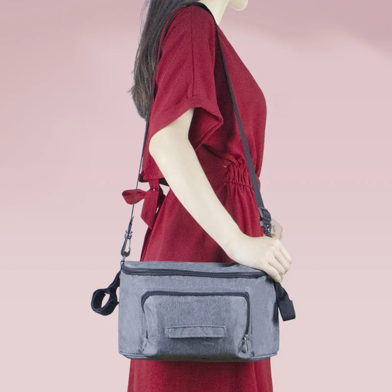 Wasserdichte Wickeltaschen, große Kapazität, Organizer-Tasche für den Kinderwagen, multifunktionale Reisetasche, Aufbewahrungstasche für Mütter und werdende Mütter. – Detail 5