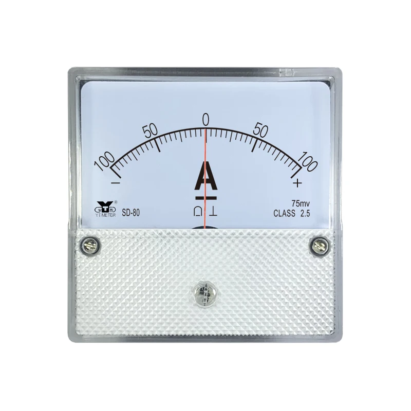 SD80 75mv 正負電流計 30A50A 100A ± 200A 双方向 300A ポインター DH80CZ80ポインター