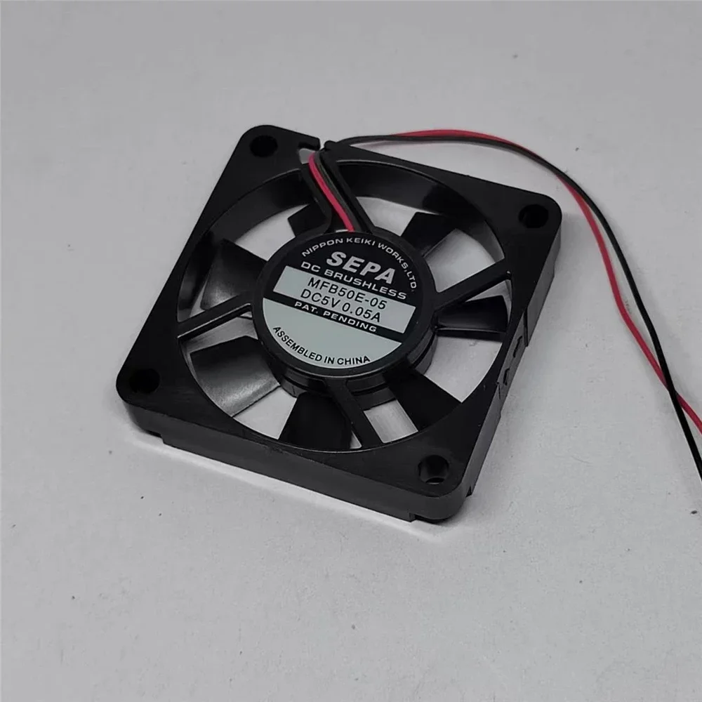 NEW FAN FOR SEPA MFB50E-05 MFB50E-05-001-L6-00 50x50x10mm 5V Double ball mute Pepper humanoid robot Internal cooling fan