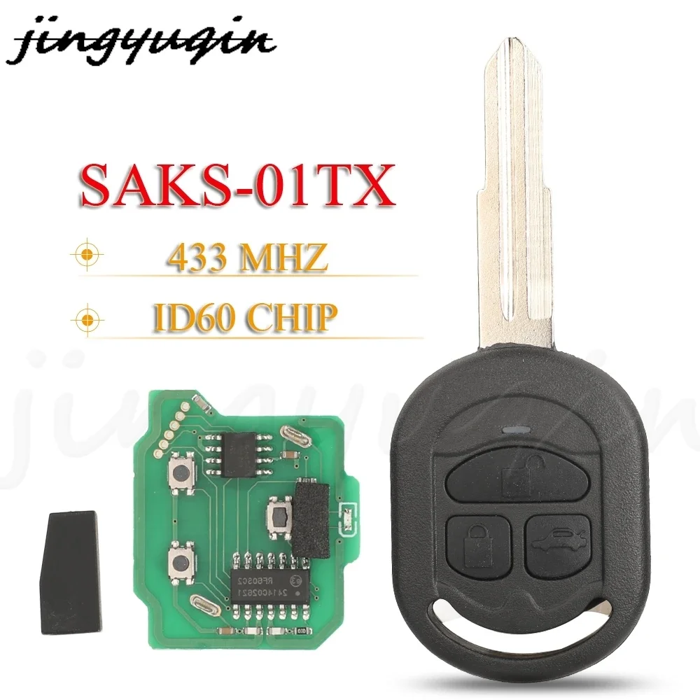 

JYQ SAKS-01TX Flip Remote Car Key 433MHz ID60 Chip For Chevrolet Optra Lacetti 2007-2013 holden Viva Daewoo Nubira Fob Control