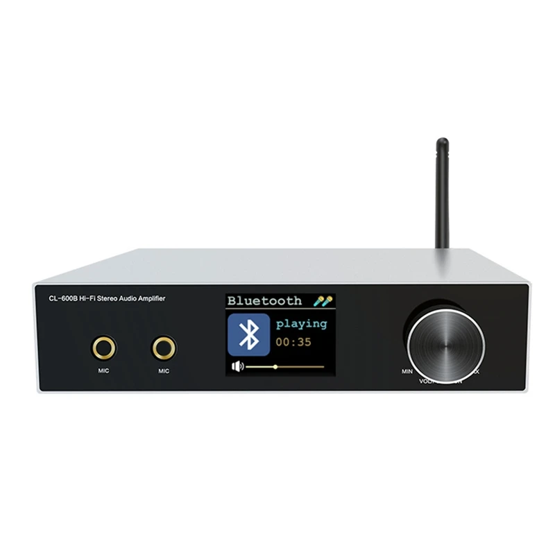 B68C Audio Amplifier Amplifier Decoding LCD Screen Display Professional Karaoke Amplifier US Plug