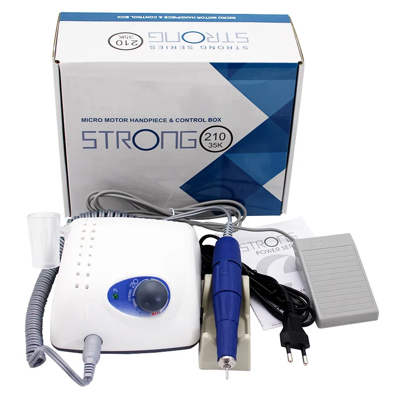 STERKE 210 Elektrische Nagelboormachine 35000 RPM Handstuk Nagelvijl Apparatuur Polijsten Nagel Pedicure Nail Art Boormachine