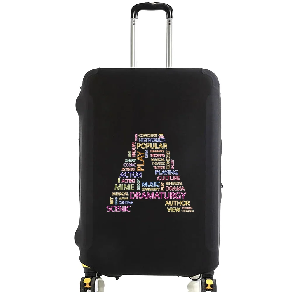 Nieuwe serie elastische bagagebeschermhoes Letters Reisaccessoires Trolley Duffle beschermhoes voor 18-32 inch koffer