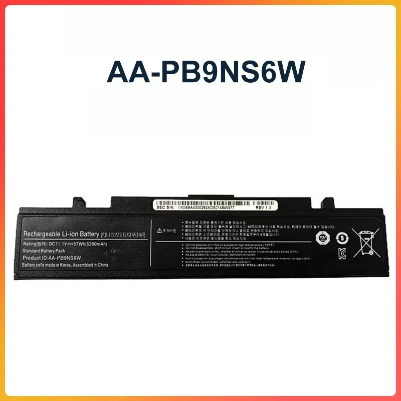 AA-PB9NS6W Replacement Laptop Battery for Samsung R470 R440 R431 RV420 R580 Q470 High Safety Stable Output Long Cycle Life