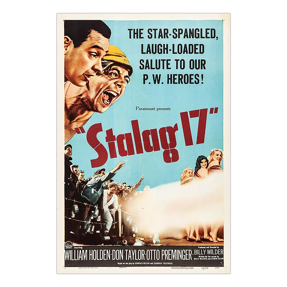 V2397 Stalag 17 (3) Vintage Classic Movie Wall Silk Cloth HD Poster Art Home Decoration Gift