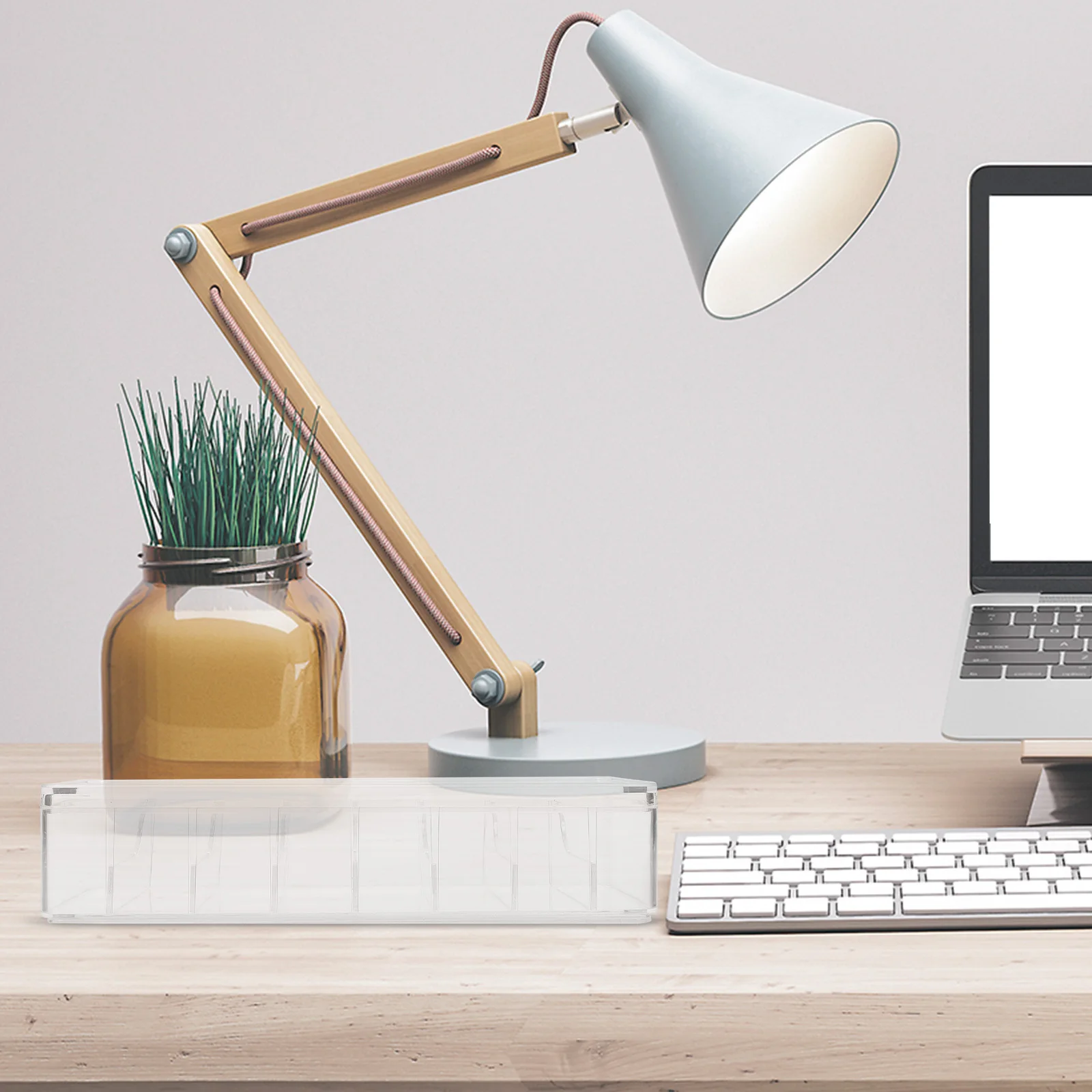 

1 Set Data Cable Storage Box Transparent Cord Organizer With Lid For Charging Cables Small Containers Organizing Office School