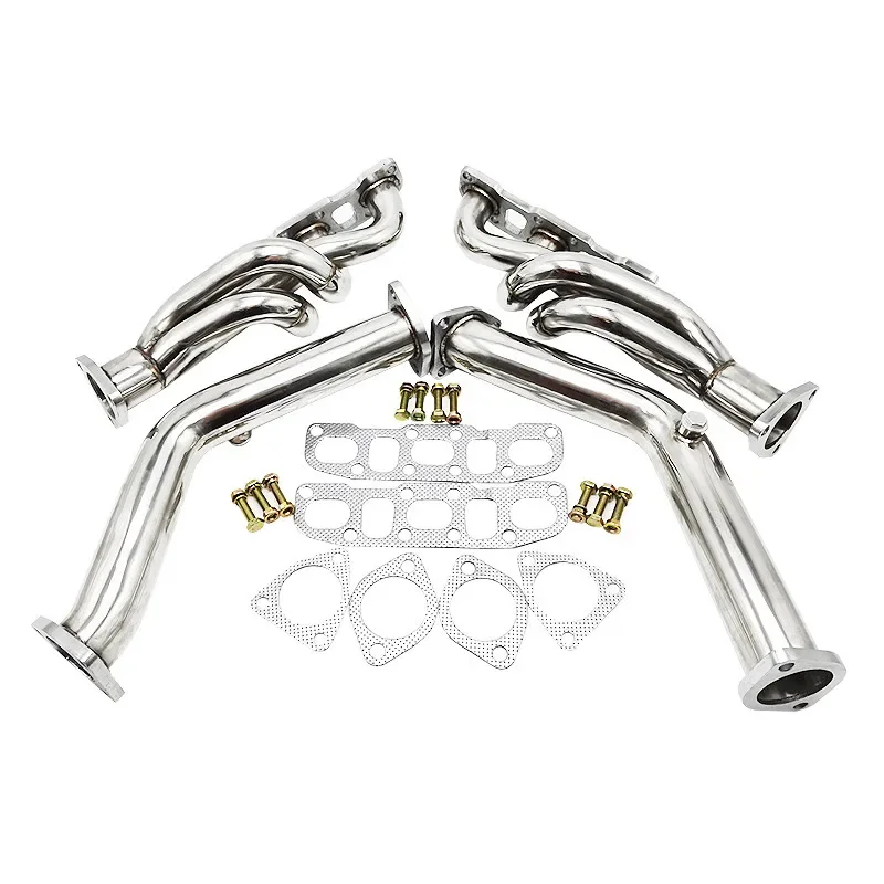 High quality STAINLESS HEADER MANIFOLD DOWNPIPE EXHAUST for NISSAN 03-06 350Z Z33/G35 V35 VQ35DE Automobile Accessories