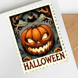 Halloween Stickers For Scrapbooking Holiday Stickers Halloween Pumpkin Scrapbook Funny Clear Stamps Paper Creative Cute Vintage