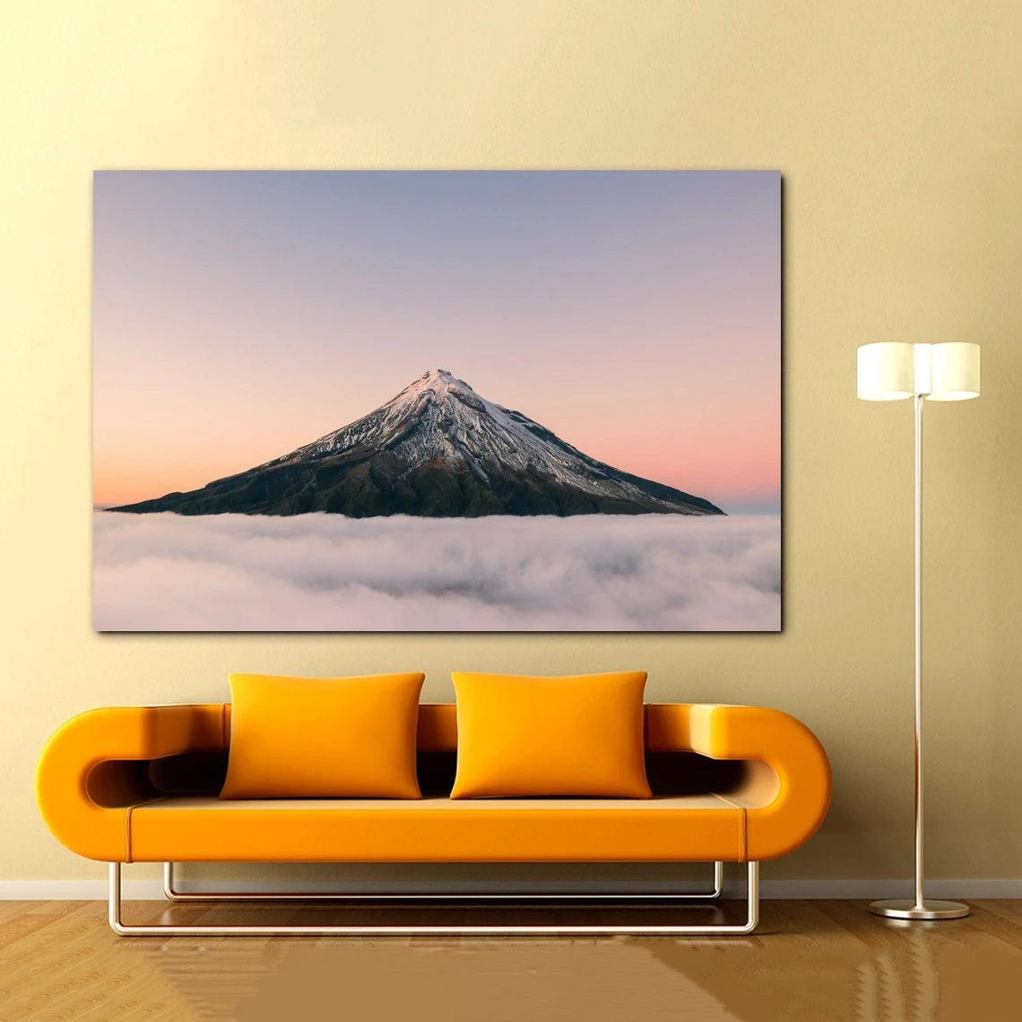 Mt Taranaki Sunrise Print Art Poster, Volcano Mountain Wall Art Print, Beautiful Original Photography Print From New Zealand