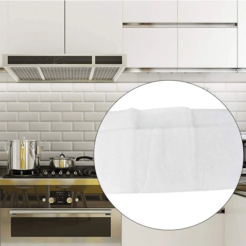 2PCS Range Hood Grease Filter Oil-Proof Filter Oil-Proof Sticker Oil-Absorbing Paper Range Hood Kitchen Appliance