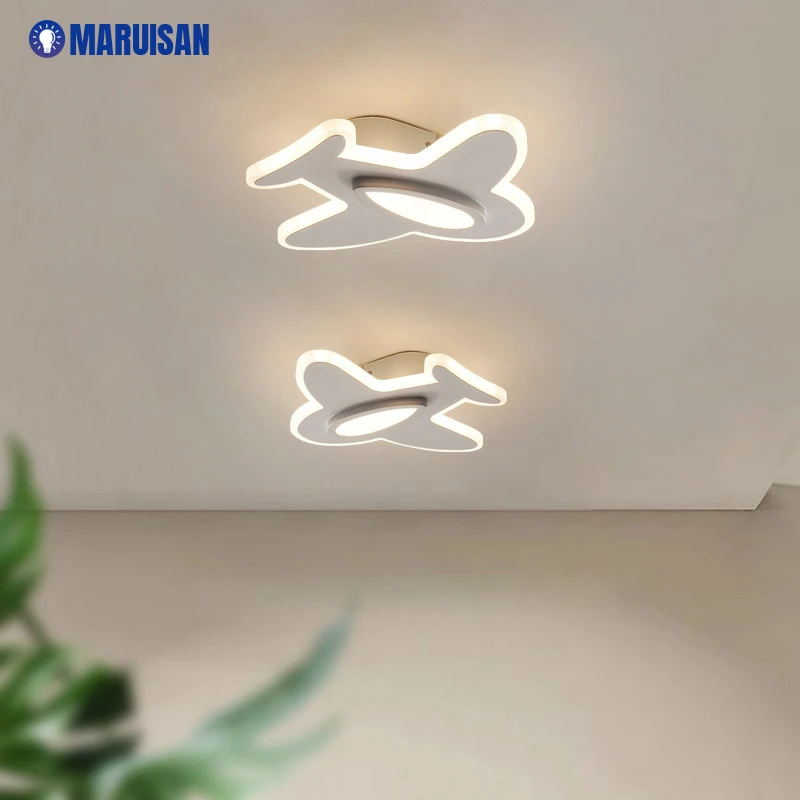 Aircraft LED wall lamp children's room light modern simple Nordic boy baby gril bedroom minimalist bedside lamp 16w indoor lamps