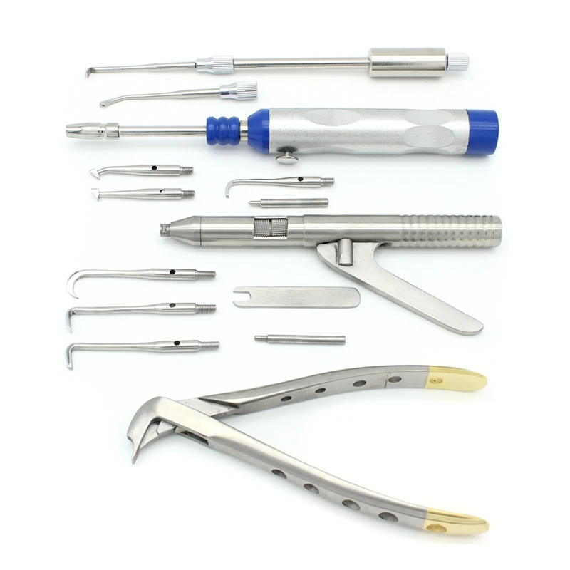 Dental automatyczny/ręczny przyrząd do usuwania koron zębów regulowany 4 zmiany przyrząd do usuwania koron laboratorium ze stali nierdzewnej narzędzia do przywracania zębów