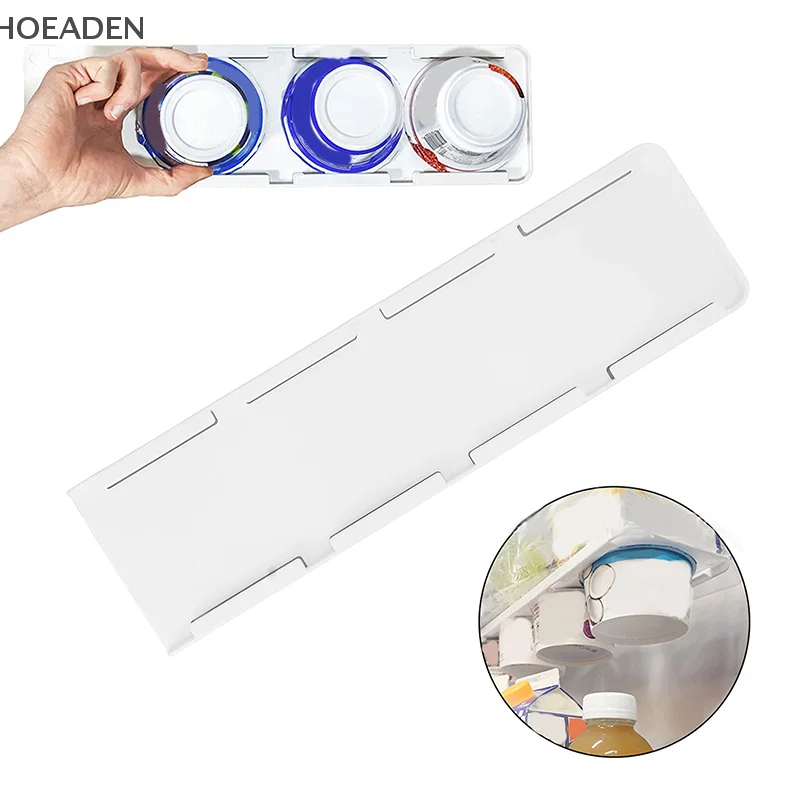 Yogurt Organizer For Fridge 4 Capacity Yogurt Sliders For Refrigerator Space Saving Yogurt Holder With Adhesive Tapes