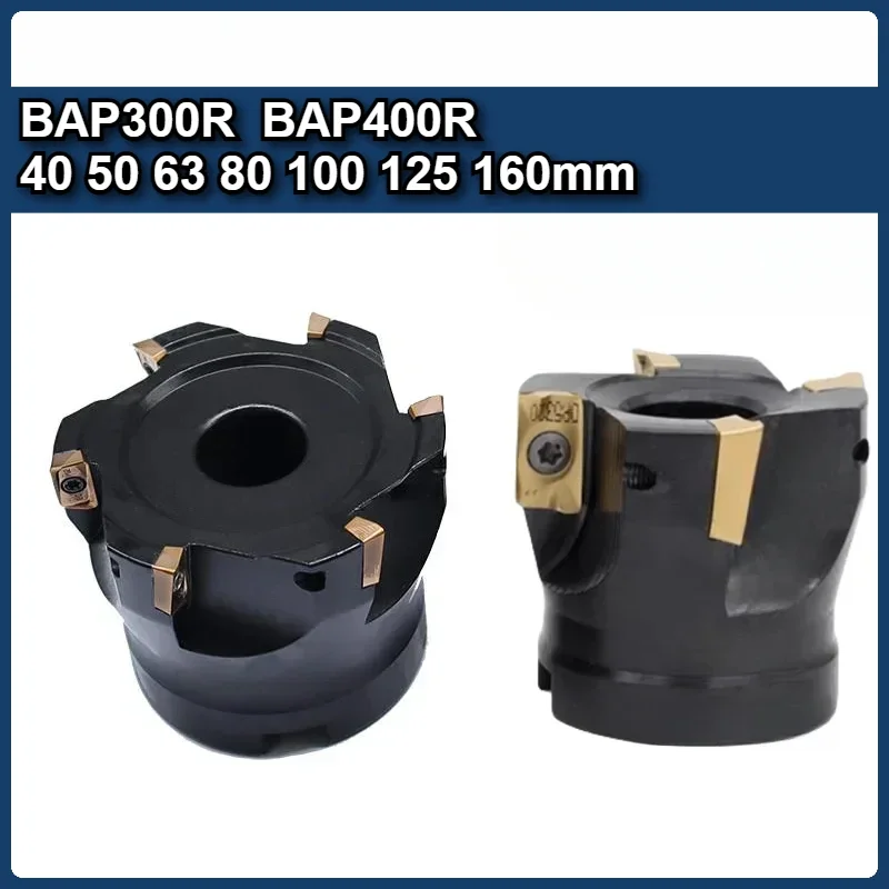 BAP 300R 400R 50mm 63mm 80mm 100mm Face Milling Cutter Head FMB22 FMB27 FMB32 Tool Holder APMT1135 APMT1604 Insert Face End Mill