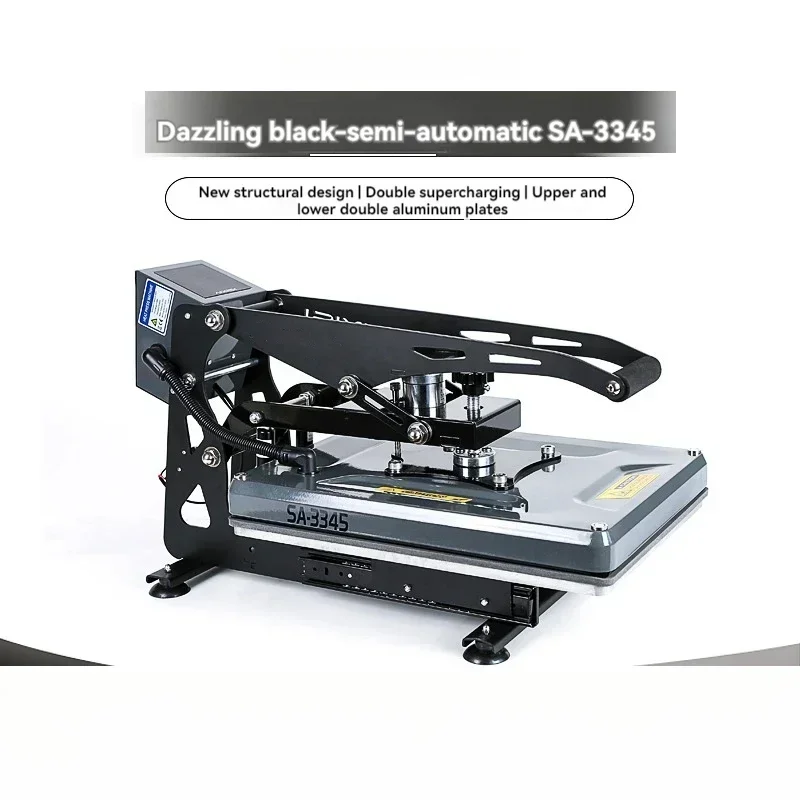 آلة ختم ساخنة جديدة آلة نقل الحرارة شبه الأوتوماتيكية ارتفاع ضغط تي شيرت الضغط آلة الضغط الساخن