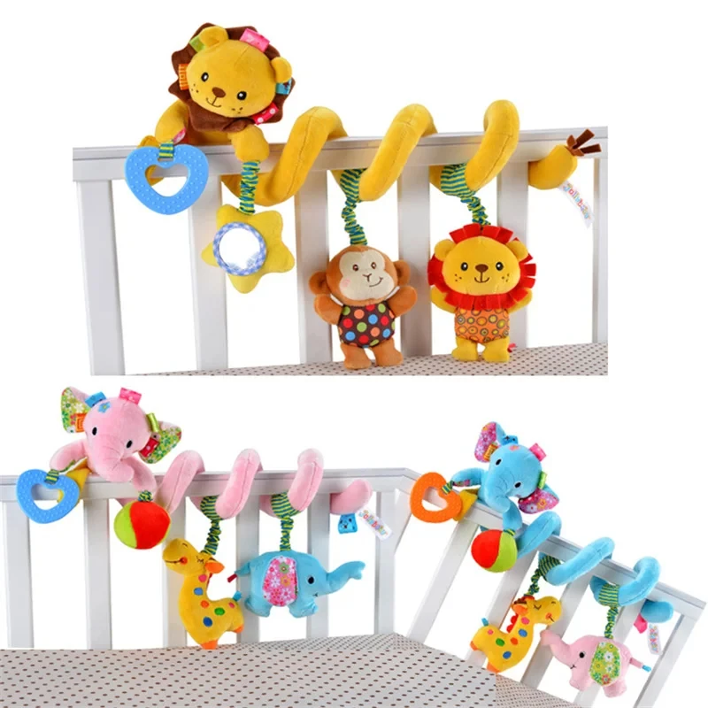 Crib Bumper Rattle Baby Toys 0 12 Months Newborns Cloth Book Double-sided Around Crib Baby Book Early Learning Toys For Babies