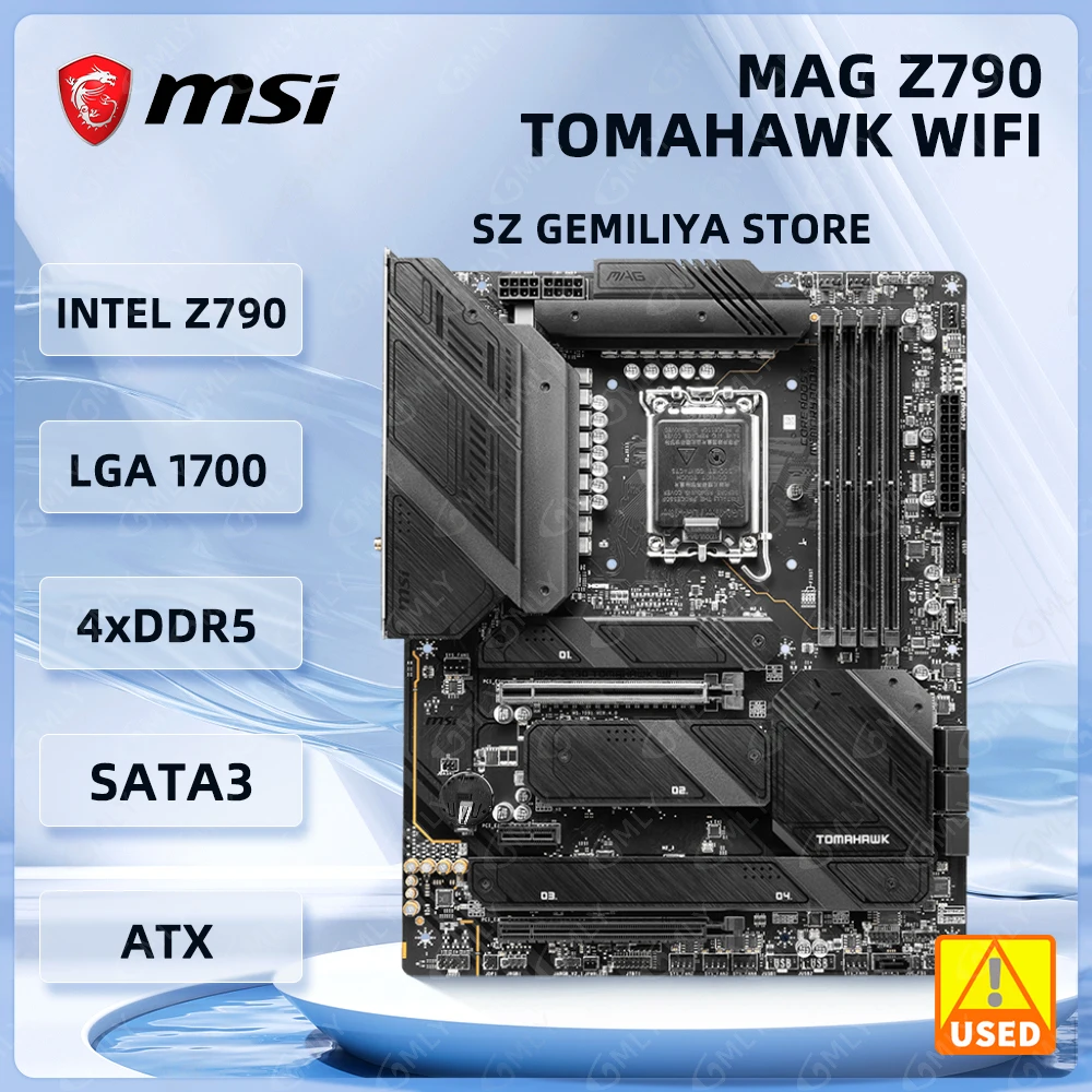 MSI Z790 Motherboard MAG Z790 TOMAHAWK WIFI LGA1700 DDR5 M.2 support 14900F 14700 13600 12400 12300 12100 cpu NVME M.2