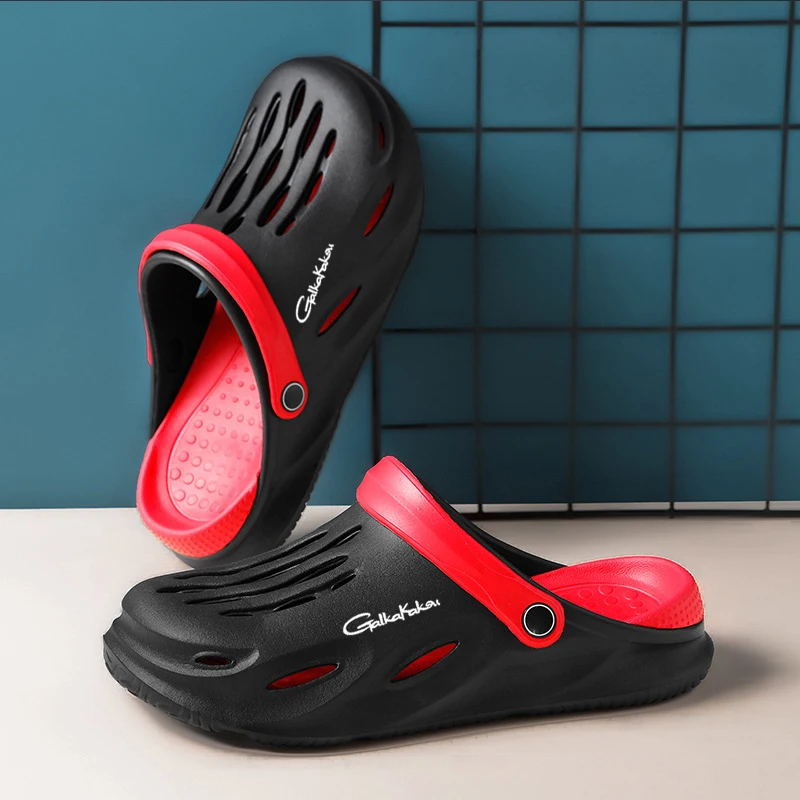 Zapatillas de pesca de verano para hombre, sandalias de tendencia antideslizantes para exteriores, sandalias de playa para exteriores, zapatos con