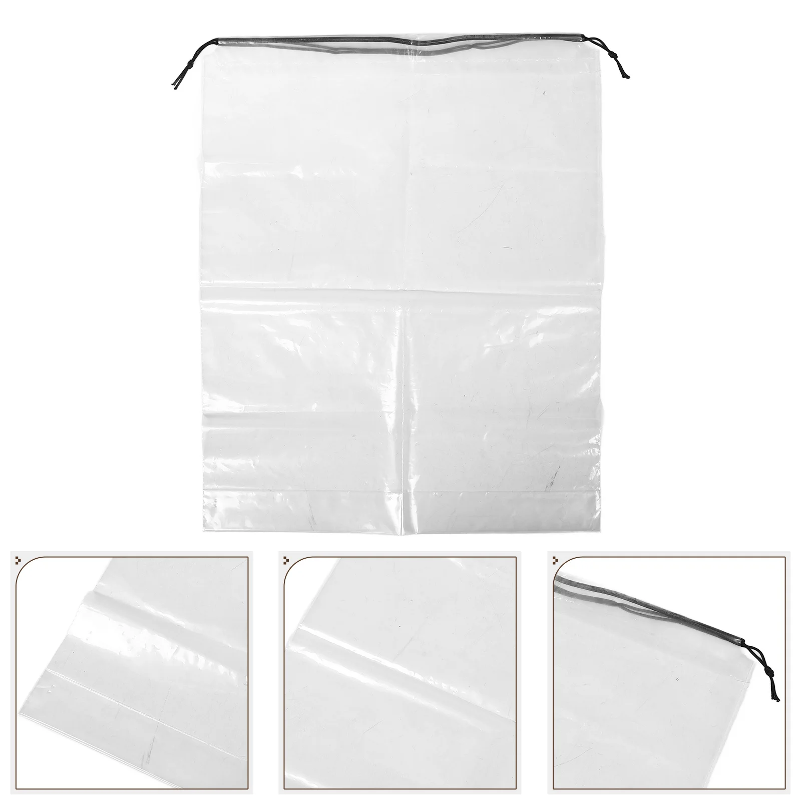 

Прозрачный рюкзак на шнурке, прозрачная сумка на шнурке, цвет веревки, случайный водостойкий, безопасность для спортивного хранения в путешествиях