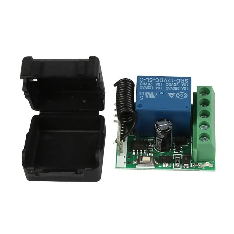 DC 12V 1CH 433MHz Universal Wireless Remote Control Switch RF Relay Receiver 433 MHz Transmitter Button Module Diy Kit