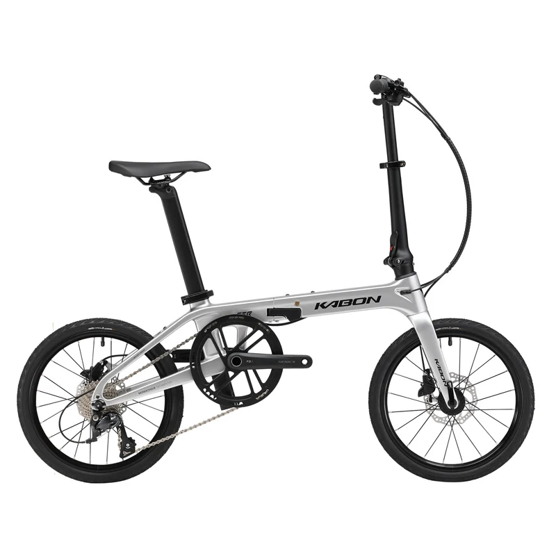 

KABON 16INCH Carbon Fiber 9 Speed Folding Bike Disc Brake Mini Bicycle Adult Foldable Bicycle