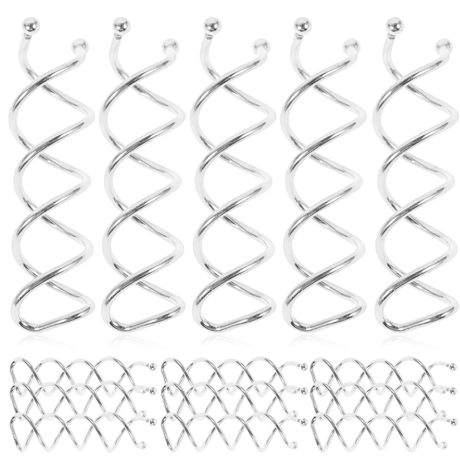 

20pcs Spiral Flexible Pins For Women Spiral Hair Pins Long Hair Wedding Bride Hairstyle Accessories Rose Gold
