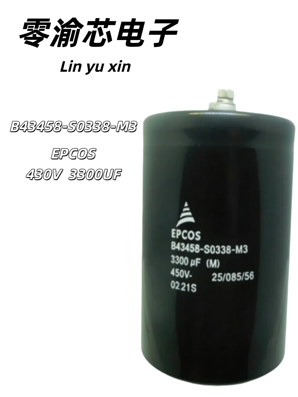 EPCOS B43458-S0338-M3 Aluminum Electrolytic Capacitor 430V 3300μF, New Original, Inverter Use