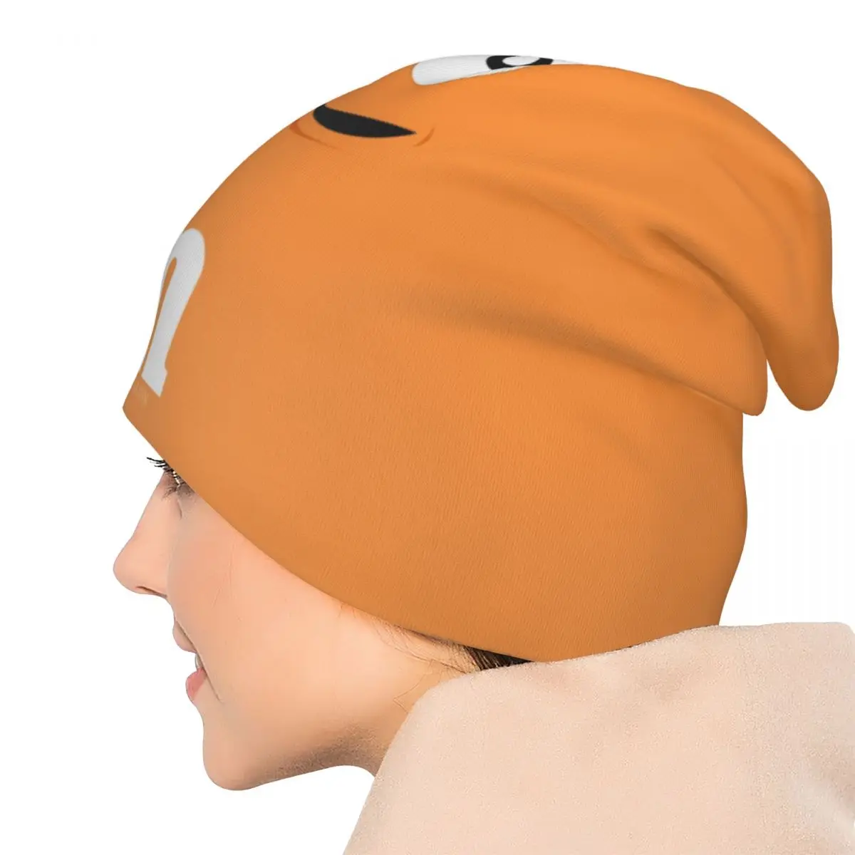 Bonnet Hats M Chocolate Men Women\'s Thin Hat Orange Face Autumn Spring Warm Cap Hip Hop Skullies Beanies Caps