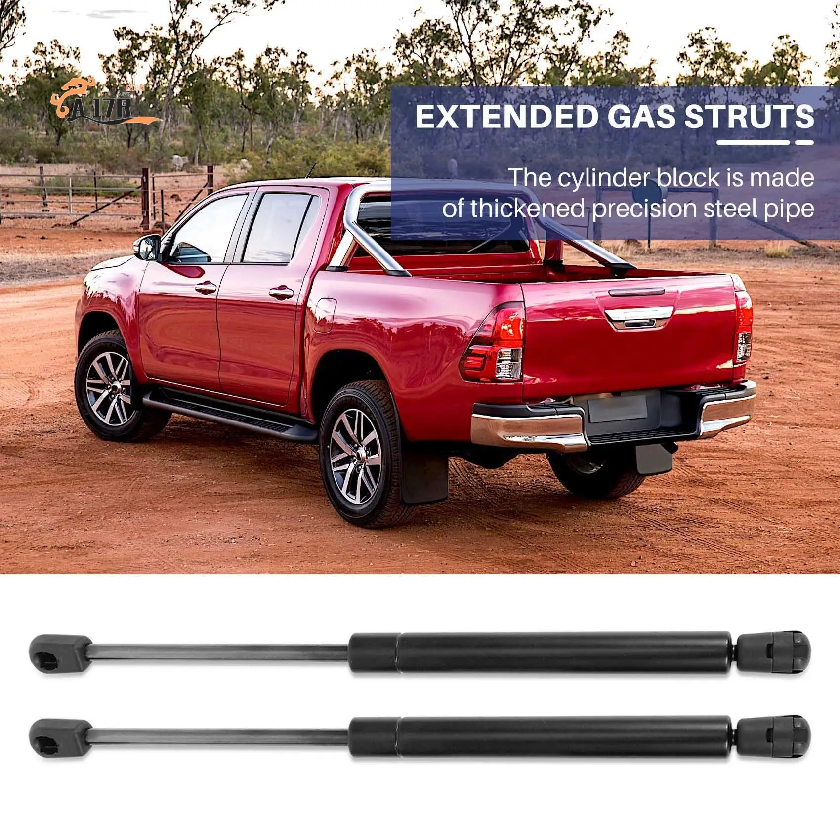 

A17R-325 мм расширенные газовые стойки для Toyota Hilux Iii Vii, замена пикапа для 1921Vr Arb, навес, заднее окно, багажник